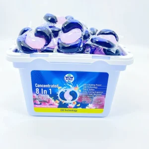 Eco-Friendly Liquid Laundry Detergent Washing Capsules Factory Price Super Concentrated Laundry Pod Cleaner Laundry Room Gel
