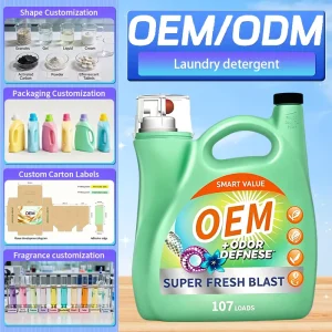 Eco Friendly Liquid Laundry Detergent for Apparel with Natural Fragrance Plant Extract 15% 30% for Ingredients OEM Brand B80