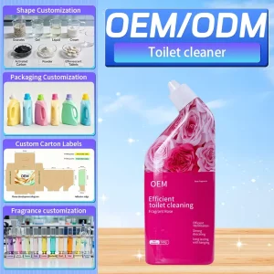Eco Friendly Liquid Toilet Bowl Cleaner Powerful Rinse Free Stain Remover Odor Elimination Fresh Scent Multi Purpose