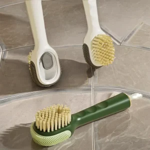 Eco-Friendly Long-Handle Cleaning Brush with Soft Bristles for Bathroom Kitchen Tile and Floor