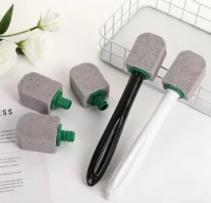 Eco-Friendly Long-Handled Hanging Toilet Cleaning Brush with Pumice Stone Head