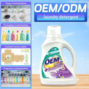 Eco Friendly Natural Fruity Lavender Rose Unscented Liquid Laundry Detergent Household Cleaning for Apparel Disposable Stocked