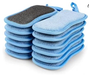 Eco-Friendly Non-Metal Abrasive Non-Scratch Dishwashing Sponge Scouring Pad