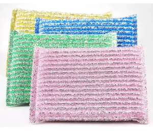 Eco-Friendly Non-Metal Abrasive Scrubber Sponge Dishwashing Scouring Pad Non-Scratch High Water Absorption
