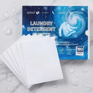 Eco-Friendly Organic Scented Laundry Detergent Sheets Fully Dissolved