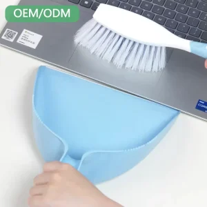 Eco Friendly PP Mini Cleaning Brush Set Short Handle TPR Broom Dustpan for Sofa Bed Kitchen Car Pet Dish Hand Design