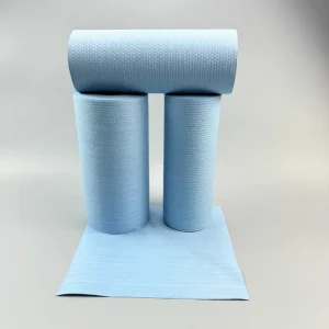 Eco Friendly PP Woodpulp Industrial Wet Wipes Heavy Duty Disposable Towels Car Refinishing Cloth Roll Industrial Machine Wipes