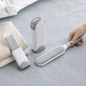 Eco Friendly Plastic Double Sided Cloth Hair Removal Brush with Squeegee for Household Pet Hair Cleaning