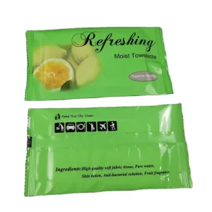 Eco-Friendly Portable Single-Piece Wet Cleansing Wipes for Travel and Parties