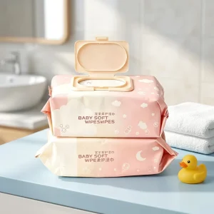 Eco Friendly Premium Manufacturer Custom Logo Non Woven Cleansing Wet Wipes for Baby Sensitive Skin