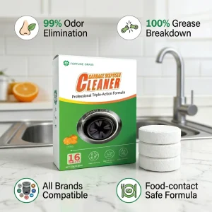 Eco-Friendly Quick Action Formula Disposal Cleaner Tablet for Kitchen Drain Garbage Foam Sink