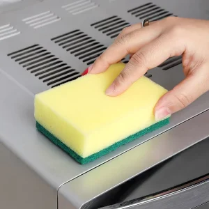 Eco-Friendly Rectangle Sponge Scrub Pad, 20g, High Water Absorption for Kitchen Dishwashing