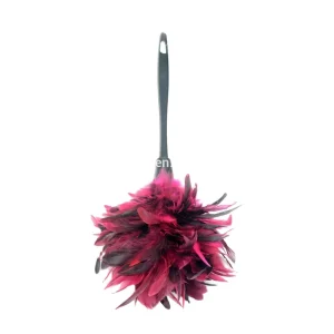 Eco Friendly Reusable Handheld Natural Color Rooster Chicken Feather Duster for Cleaning Supplies Home Car Office