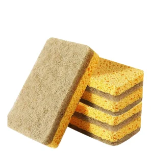 Eco Friendly Reusable Quick Dry Cleaning Cloth Dishing Cellulose Sponge Scouring Pad for Kitchen Eco Friendly Cellulose Sponge