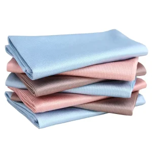 Eco-Friendly Silver Microfiber Cleaning Cloth for Windows and Glass, Multicolor Quick-Dry