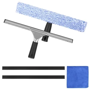 Eco Friendly Single Sided Kitchen Car Window Squeegee Hook Household Rubber Cleaner Plastic Handle