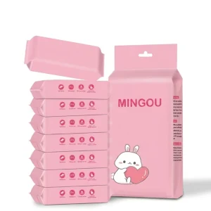 Eco Friendly Skin Friendly Soft Biodegradable Extra Soft Flushable Scented Cleansing Wipes for Babies Sensitive
