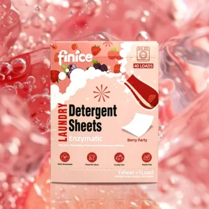 Eco-Friendly Solid Detergent Sheet, 11*14cm, Private Label Custom, Biodegradable, Hypoallergenic, Fruit Scent