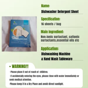 Eco Friendly Solid Enzyme Bio based OECD 301B Approved Dishwashing Detergent Tablets Sheets