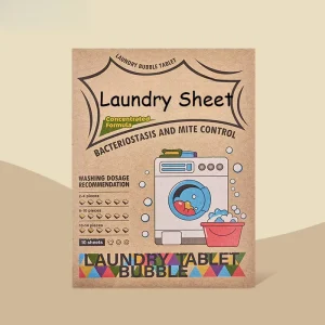 Eco-Friendly Soluble Laundry Detergent Tablets with Solid Soap Powder