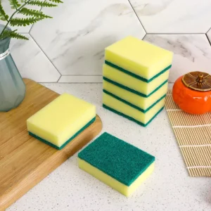 Eco-Friendly Sponge Scrub Pad, High Water Absorption, for Kitchen Dishwashing