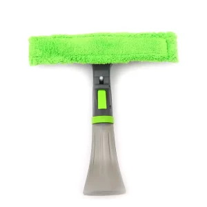 Eco-Friendly Spray Cleaning Duster Silicone Squeegee with Built-in Liquid Bottle Trigger Sprayer Rotatable Head Washable