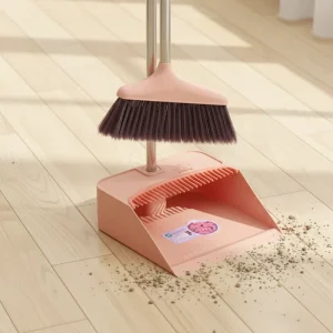 Eco-Friendly Stainless Steel Broomstick and Dustpan Set