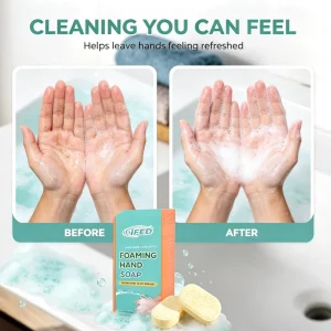 Eco Friendly Sustainable Herbal Foaming Hand Soap Tablets Refill Concentrated Hand Wash Tabs