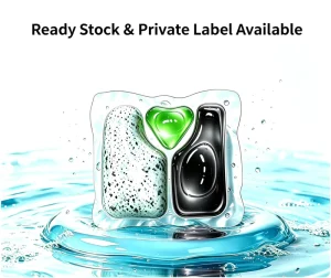 Eco-Friendly Sustainable Kitchen Cleaning Dishwasher Detergent Pods Water-Soluble Capsules