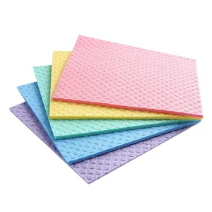 Eco-Friendly Swedish Dish Cloth Biodegradable Cellulose Scouring Pad 250%-500% Absorbent