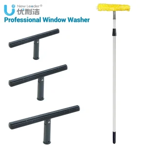 Eco-Friendly T-Bar Window Squeegee with Replaceable Cover for Home and Commercial Use