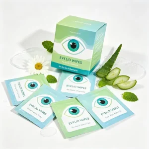 Eco-Friendly Tea Tree Eyelid Wipes Extra Soft Individually Wrapped Travel Size for Dry Eyes and Allergies