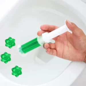 Eco-Friendly Toilet Bowl Cleaner Syringes Flower Fragrance Deodorant for Spotless Cleaning