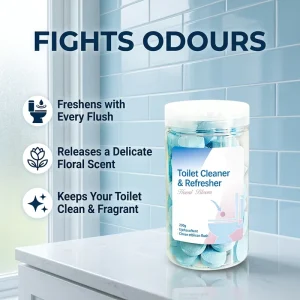Eco-Friendly Toilet Bubble Cleaner Tablet with Solid Gel