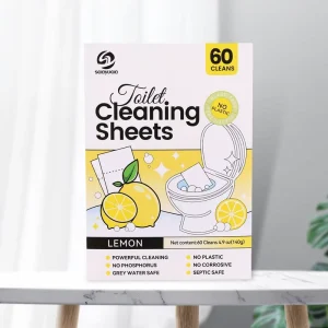 Eco Friendly Toilet Cleaning Sheets Disposable Biodegradable Toilet Bowl Cleaner Strips