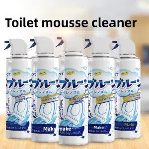 Eco-Friendly Toilet Foam Cleaner Spray, Lemon Scent, Limescale Removal, 500ml