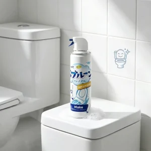 Eco-Friendly Toilet Foam Cleaner Tablets Lemon Scent 500ML for Deep Cleaning Deodorizing and Limescale Removal