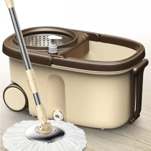 Eco Friendly Ultra fine Fiber Magic Mop Set 360 Rotation Spinning Microfiber Self Wringer High Capacity Lightweight