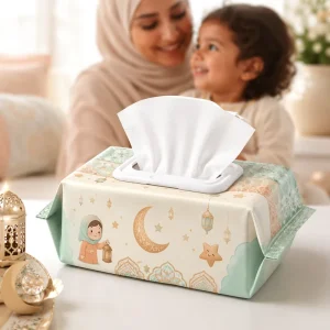 Eco-Friendly Unscented Sensitive Skin Care Non Woven Fabric Flip Top Lid Alcohol Free Natural Baby Wet Wipes