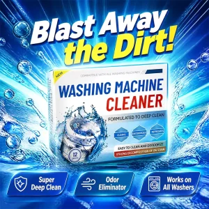 Eco Friendly Washing Machine Deep Cleaning Solid Tablets 12 Count Decontamination Deodorant Oil Stain Remover Washer Drum