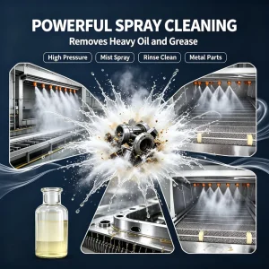 Eco Friendly Water Based Degreaser and Metal Surface Cleaner Solvent Free No VOCs for Industrial Manufacturing Use
