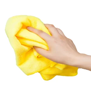 Eco-Friendly Yellow Microfiber Cleaning Cloths