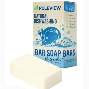Eco Friendly and Zero Waste Natural Non Toxic Handmade Dish Washing Soap with Dyes and Fragrance Free Solid Dishwashing Solid