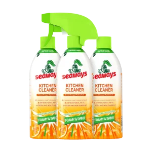 Eco friendly 480g Liquid Kitchen Cleaner Degreaser Deep Stain Removal Fresh Oil Stain Buster Spray