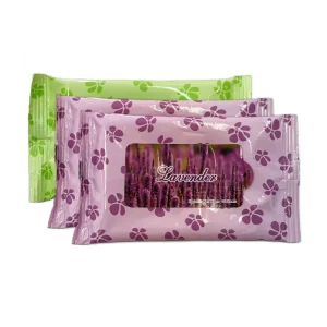 Eco friendly Disposable Wet Wipes Non Alcohol with Soft Fragrance Gentle Stain Remover 10 PCS Cleansing Wipes