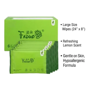 Eco friendly High Quality OEM&ODM Disposable Lemon Fragrance Alcohol free Non woven Body Cleansing Wipes