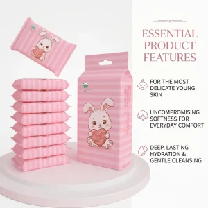 Eco-friendly Packaging Portable OEM&ODM Soft White Non-woven 15*20cm 50gsm Camping Facial Mini Pocket Wet Wipes
