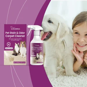 Effective Pet Stain & Odor Remover Deep Cleaning Carpet Cleaner for Cats & Dogs 100ml Unscented