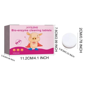 Effervescent Bio-Enzyme Laundry Cleaning Tablets for Yellowed Stubborn Stains and Coffee Spills