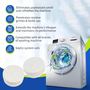 Effervescent Washing Machine Cleaner Tablets Laundry Washer Cleaning Solution